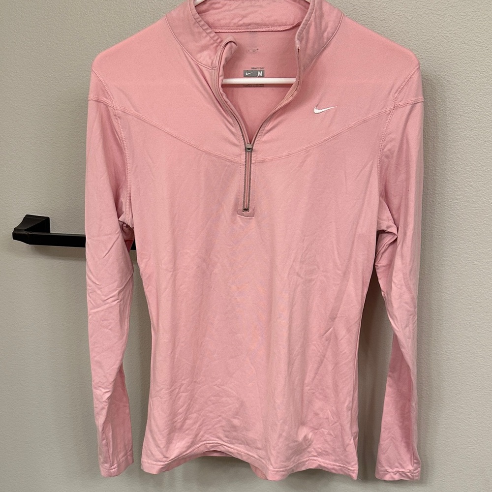 Nike Women's Soft Pink Long Sleeve Top